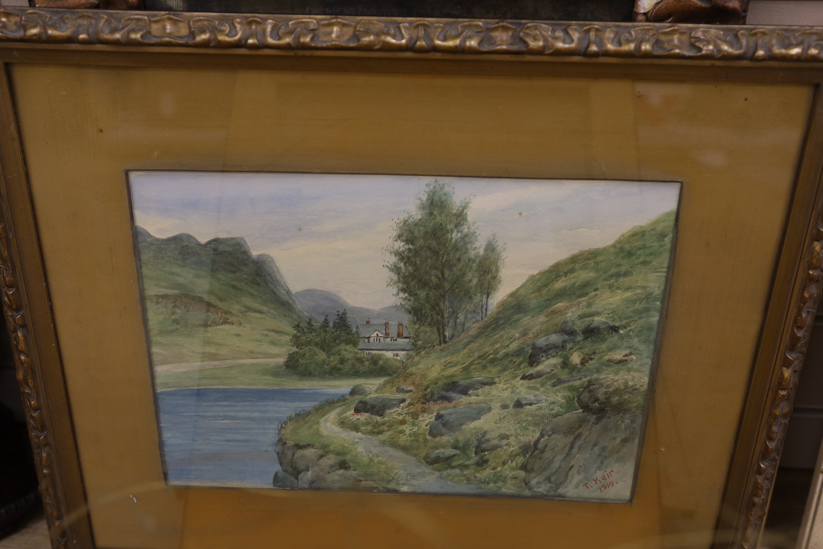 A group of assorted paintings and prints